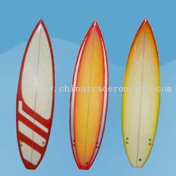 Sand-Finished Surf Boards with Thruster
